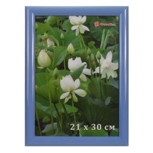 Фоторамка DLK-Радуга широкий пластик 21х30 (1624) голубая