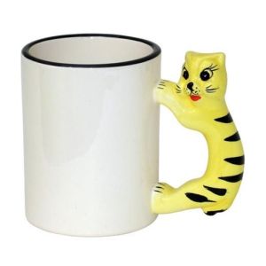 Кружка «детская» тигр  (ручка в виде животного)
