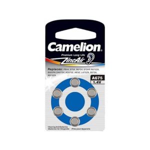 Элемент питания литиевый Camelion ZA 675 BL-6