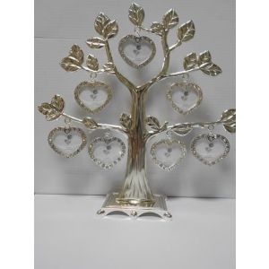 Фоторамка металлическая DLK Metal светлая сердечки 25x24,5 # YL-V049