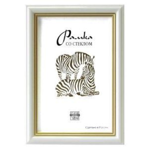 Фоторамка Zebra пластиковая узкая Белая 1310 15х21