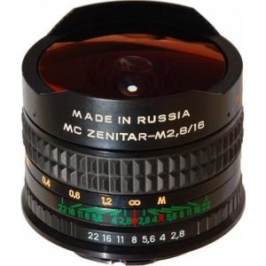 Фотообъектив Зенит МС Зенитар-Н Nikon 16mm f=2.8 FishEye