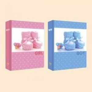 Фотоальбом 100ф 10X15см, ПП карм., baby shoes, EA™, 119239