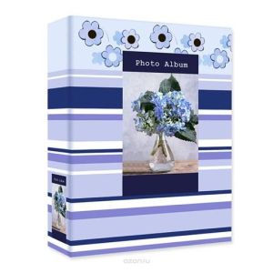 Фотоальбом 200ф 10X15см, ПП карм., early spring, голубой 46262