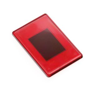 Магнит акрил  прямоугольник 82х57 красный  (вн. размер 74х49)