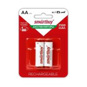 Аккумулятор NiMh Smartbuy AA/2BL 2500 mAh (24/240) (SBBR-2A02BL2500)