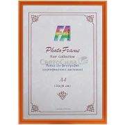 Фоторамка DLK-Радуга пластик 10х15 Оранжевая (28)