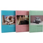 Фотоальбом 10х15 см, 300 фото, бумажные л. (прошивка), поля для подписей, 22331