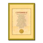 Фоторамка 5589-А4G MPA-Certificate 21х29.7 Lille Золотой металлик (12/48)