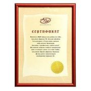 Фоторамка 5589-А4Y MPA-Certificate 21х29.7 Lille Красный металлик(12/48)