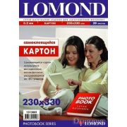 Картон Lomond (230х330/20л) самоклеющийся картон для изготовления фотокниг ПО14798 1513001