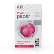 PSG2550504R Струйная бумага  ColorWay Photo paper premium high glossy 255g/m, 10x15, 50pc.