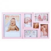 PI03772 Ф/рамка 6 фото 1 x 20*25, 4 x 10*15, 1 x 6*6 Maggiore XVl Baby (PINK)(10)
