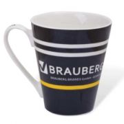 Кружка Brauberg 310 мл, фарфор, 600701