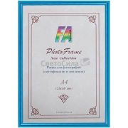 Фоторамка DLK-Радуга пластик 10х15 Синий металлик