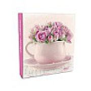 Фотоальбом 50 «магнитных»листов 23X28см, пер-т 3-кольца, Delicate flowers, Розоые розы 63682