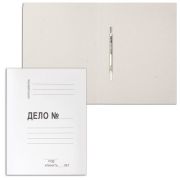 Скоросшиватель картонный мелованный BRAUBERG, плотность 440 г/м2, до 200 листов, белый, 128987