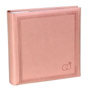 Фотоальбом Делюкс 200ф 10X15см, бум.карм.с мемо, книжн. пер-т., wedding rings