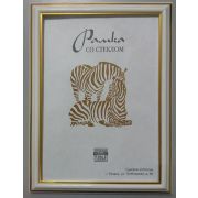 Фоторамка Zebra пластиковая узкая Белая 3915 10х15