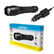 Аккумуляторный светодиодный фонарь CREE XM-L T6 10W с системой фокусировки луча, черный(SBF-20-K)/80